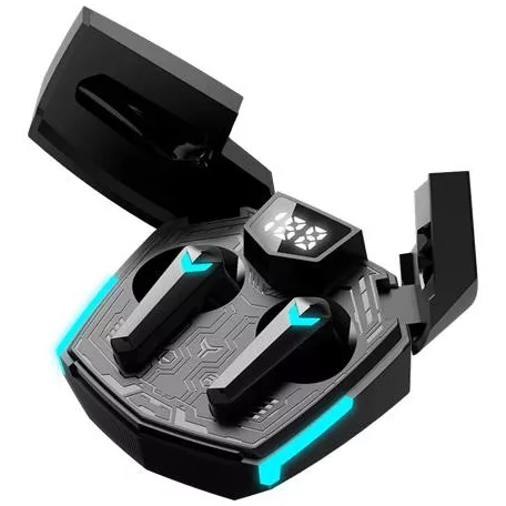 CANYON Fülhallgató, vezeték nélküli, Bluetooth 5.3, gaming, CANYON "DoubleBee GTWS-2", fekete