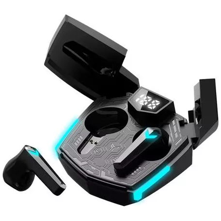 CANYON Fülhallgató, vezeték nélküli, Bluetooth 5.3, gaming, CANYON "DoubleBee GTWS-2", fekete