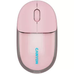   CANYON Egér, vezeték nélküli, dual-mode kapcsolat, optikai, CANYON "OnClick 24", rózsaszín