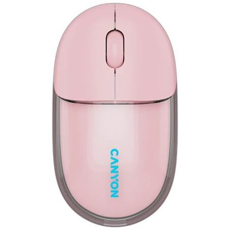 CANYON Egér, vezeték nélküli, dual-mode kapcsolat, optikai, CANYON "OnClick 24", rózsaszín