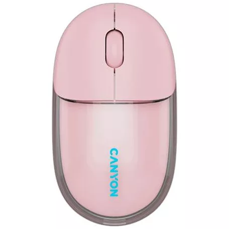 CANYON Egér, vezeték nélküli, dual-mode kapcsolat, optikai, CANYON "OnClick 24", rózsaszín