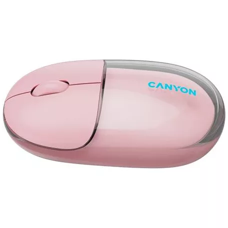 CANYON Egér, vezeték nélküli, dual-mode kapcsolat, optikai, CANYON "OnClick 24", rózsaszín