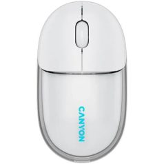   CANYON Egér, vezeték nélküli, dual-mode kapcsolat, optikai, CANYON "OnClick 24", fehér