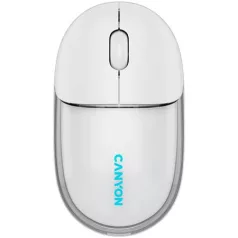  CANYON Egér, vezeték nélküli, dual-mode kapcsolat, optikai, CANYON "OnClick 24", fehér