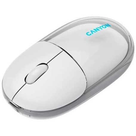 CANYON Egér, vezeték nélküli, dual-mode kapcsolat, optikai, CANYON "OnClick 24", fehér