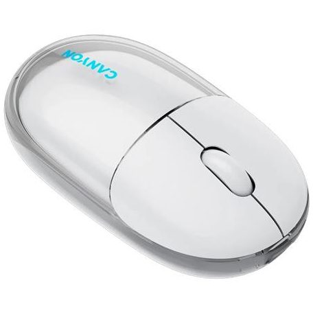 CANYON Egér, vezeték nélküli, dual-mode kapcsolat, optikai, CANYON "OnClick 24", fehér