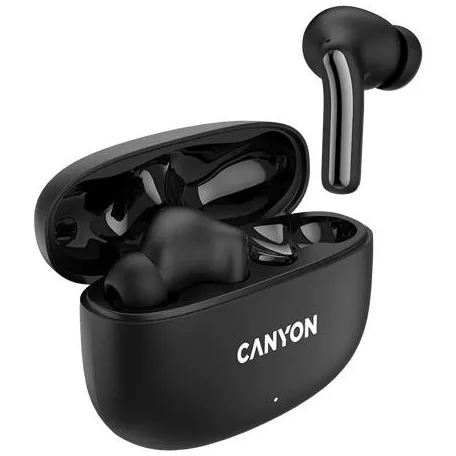 CANYON Fülhallgató, TWS vezeték nélküli, Bluetooth 5.4, CANYON "OnGo 9", fekete