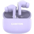 CANYON Fülhallgató, TWS vezeték nélküli, Bluetooth 5.4, CANYON "OnGo 9", levendula
