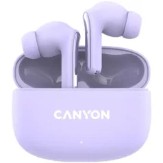   CANYON Fülhallgató, TWS vezeték nélküli, Bluetooth 5.4, CANYON "OnGo 9", levendula