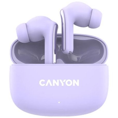 CANYON Fülhallgató, TWS vezeték nélküli, Bluetooth 5.4, CANYON "OnGo 9", levendula