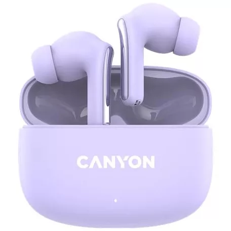 CANYON Fülhallgató, TWS vezeték nélküli, Bluetooth 5.4, CANYON "OnGo 9", levendula