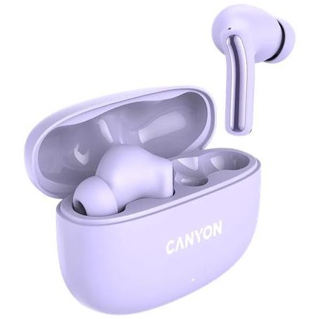 CANYON Fülhallgató, TWS vezeték nélküli, Bluetooth 5.4, CANYON "OnGo 9", levendula