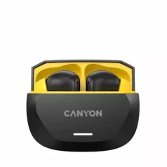   CANYON Fülhallgató, TWS vezeték nélküli, Bluetooth 5.4, CANYON "Hexagon 7", fekete-sárga