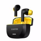 CANYON Fülhallgató, TWS vezeték nélküli, Bluetooth 5.4, CANYON "Hexagon 7", fekete-sárga