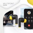 CANYON Fülhallgató, TWS vezeték nélküli, Bluetooth 5.4, CANYON "Hexagon 7", fekete-sárga