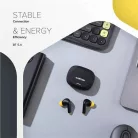 CANYON Fülhallgató, TWS vezeték nélküli, Bluetooth 5.4, CANYON "Hexagon 7", fekete-sárga