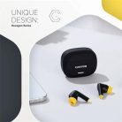 CANYON Fülhallgató, TWS vezeték nélküli, Bluetooth 5.4, CANYON "Hexagon 7", fekete-sárga