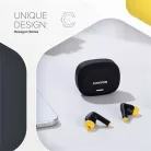 CANYON Fülhallgató, TWS vezeték nélküli, Bluetooth 5.4, CANYON "Hexagon 7", fekete-sárga