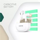 CANYON Fülhallgató, TWS vezeték nélküli, Bluetooth 5.4, CANYON "Hexagon 7", fehér-bézs