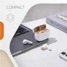 CANYON Fülhallgató, TWS vezeték nélküli, Bluetooth 5.4, CANYON "Hexagon 7", fehér-bézs