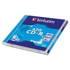   VERBATIM CD-R lemez, Crystal bevonat, AZO, 700MB, 52x, 1 db, normál tok, VERBATIM "DataLife Plus"