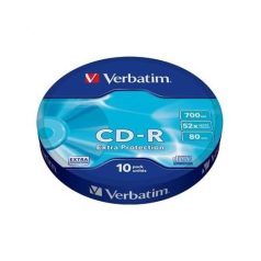   VERBATIM CD-R lemez, 700MB, 52x, 10 db, zsugor csomagolás, VERBATIM "DataLife"