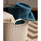 CURVER Kötött hatású kosár, L méret, CURVER "Knit", fehér