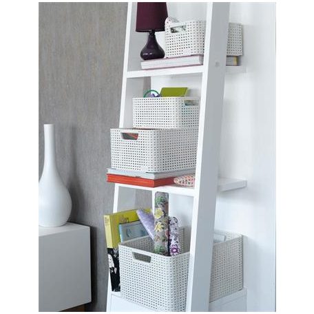 CURVER Rattan hatású kosár, 6l, törtfehér, CURVER "Style S"