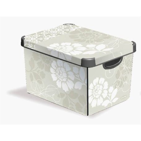 CURVER Tárolódoboz, 22 l, romantikus, CURVER " Deco L"