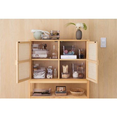 SMARTSTORE Műanyag tárolódoboz, 0,6 liter, SMARTSTORE "Compact Clear XS", átlátszó