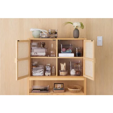 SMARTSTORE Műanyag tárolódoboz, 0,6 liter, SMARTSTORE "Compact Clear XS", átlátszó