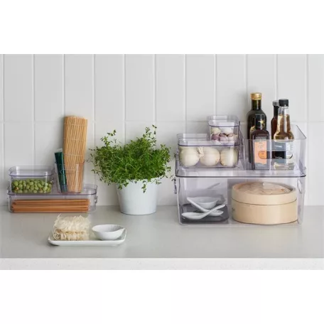 SMARTSTORE Műanyag tárolódoboz, 5,3 liter, SMARTSTORE "Compact Clear M", átlátszó