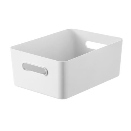 SMARTSTORE Műanyag tárolódoboz, 15,4 liter, SMARTSTORE "Compact L", fehér