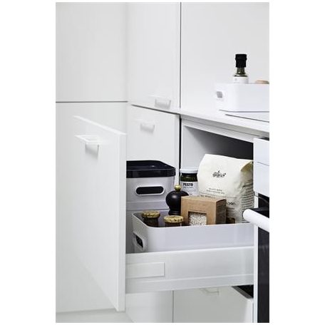 SMARTSTORE Műanyag tárolódoboz, 15,4 liter, SMARTSTORE "Compact L", fehér