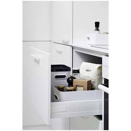 SMARTSTORE Műanyag tárolódoboz, 15,4 liter, SMARTSTORE "Compact L", fehér