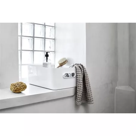 SMARTSTORE Műanyag tárolódoboz, 15,4 liter, SMARTSTORE "Compact L", fehér