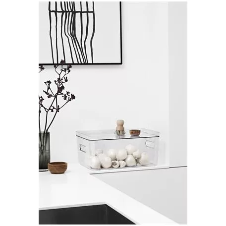 SMARTSTORE Műanyag tárolódoboz, 15,4 liter, SMARTSTORE "Compact Clear L", átlátszó