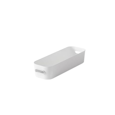 SMARTSTORE Műanyag tárolódoboz, 1,3 liter, SMARTSTORE "Compact Slim", fehér