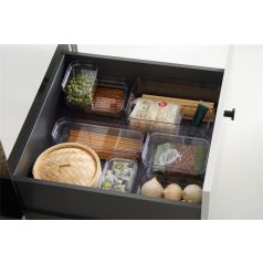   SMARTSTORE Műanyag tárolódoboz, 1,3 liter, SMARTSTORE "Compact Clear Slim", átlátszó