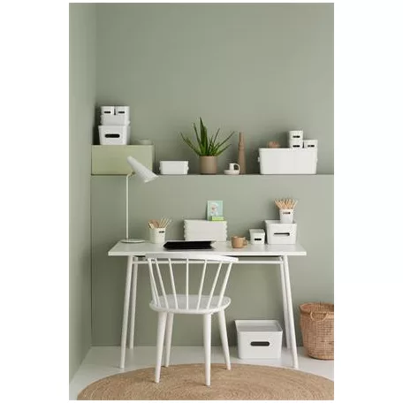 SMARTSTORE Műanyag tárolódoboz, 0,6 liter, SMARTSTORE "Compact Mini", fehér