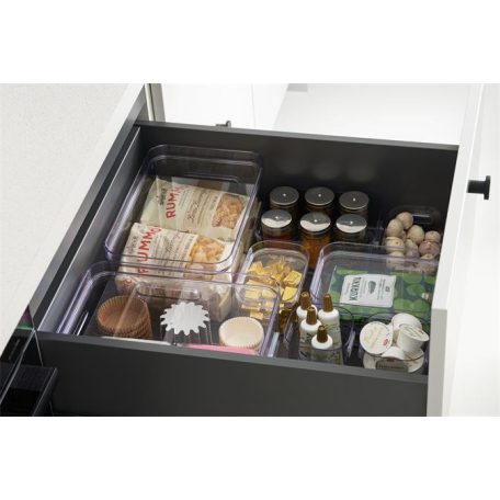 SMARTSTORE Műanyag tárolódoboz, 0,6 liter, SMARTSTORE "Compact Clear Mini", átlátszó