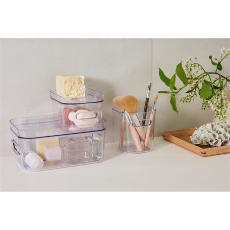 SMARTSTORE Műanyag tárolódoboz, 0,6 liter, SMARTSTORE "Compact Clear Mini", átlátszó