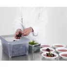 SMARTSTORE Műanyag tárolódoboz, 2 liter, fekete fogantyúkkal, SMARTSTORE "Classic 2", átlátszó