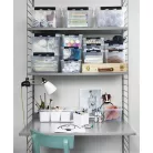 SMARTSTORE Műanyag tárolódoboz, 3 liter, fekete fogantyúkkal, SMARTSTORE "Classic 3", átlátszó