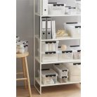 SMARTSTORE Műanyag tárolódoboz, 3,5 liter, fekete fogantyúkkal, SMARTSTORE "Classic 4", átlátszó