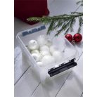 SMARTSTORE Műanyag tárolódoboz, 8 liter, fekete fogantyúkkal, SMARTSTORE "Classic 10", átlátszó