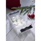 SMARTSTORE Műanyag tárolódoboz, 8 liter, fekete fogantyúkkal, SMARTSTORE "Classic 10", átlátszó