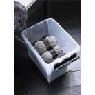 SMARTSTORE Műanyag tárolódoboz, 14 liter, fekete fogantyúkkal, SMARTSTORE "Classic 11", átlátszó