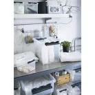 SMARTSTORE Műanyag tárolódoboz, 14 liter, fekete fogantyúkkal, SMARTSTORE "Classic 11", átlátszó