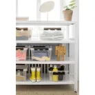 SMARTSTORE Műanyag tárolódoboz, 8 liter, fekete fogantyúkkal, SMARTSTORE "Classic 12", átlátszó